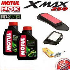 KIT TAGLIANDO YAMAHA X MAX 250 MOTUL 5000 10W40 FILTRI ARIA CANDELA 2007/2014