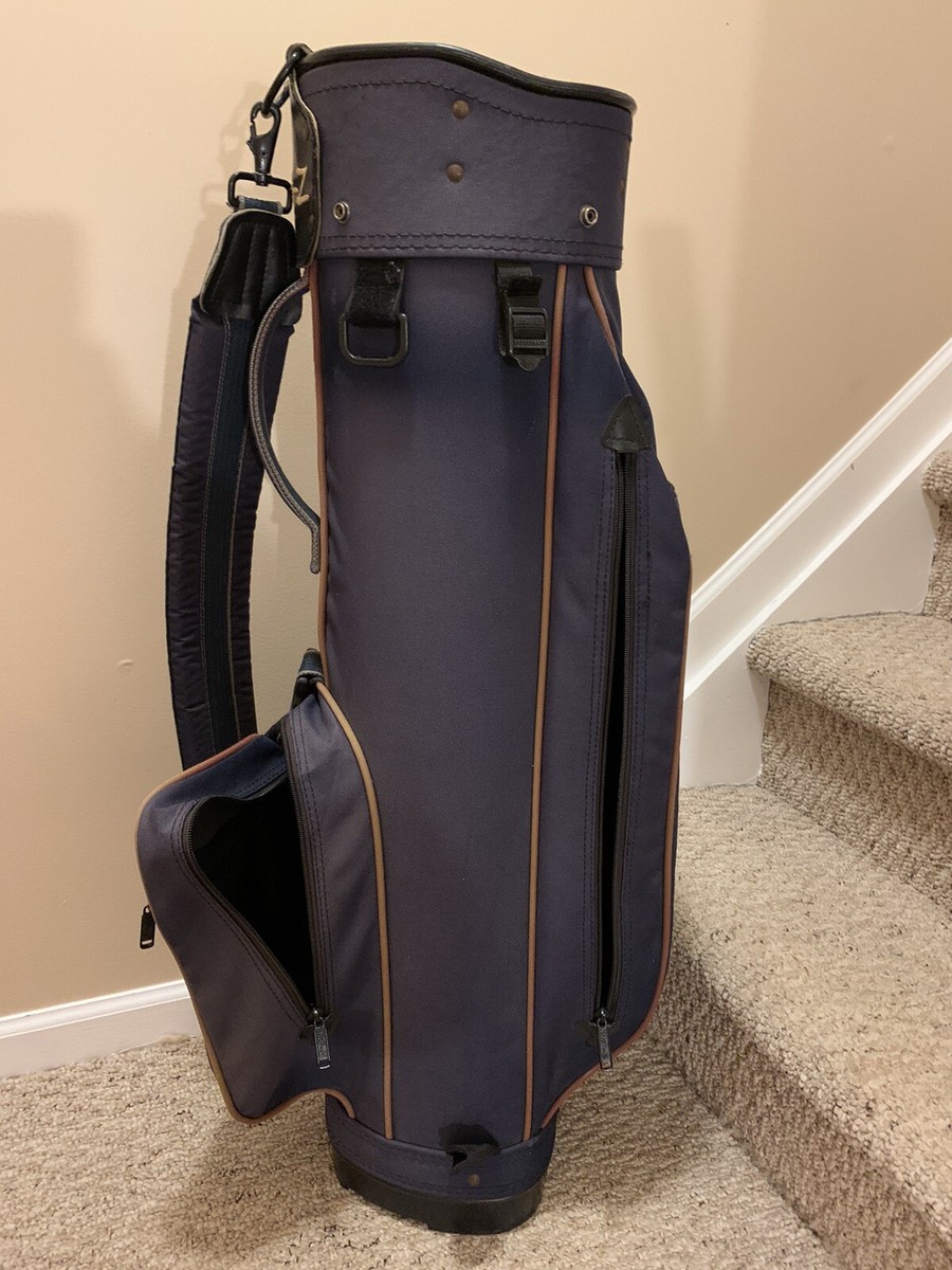 Hot-Z Canvas Golf Bag, 3 Way Dividers, Blue/Tan- EUC!! | eBay
