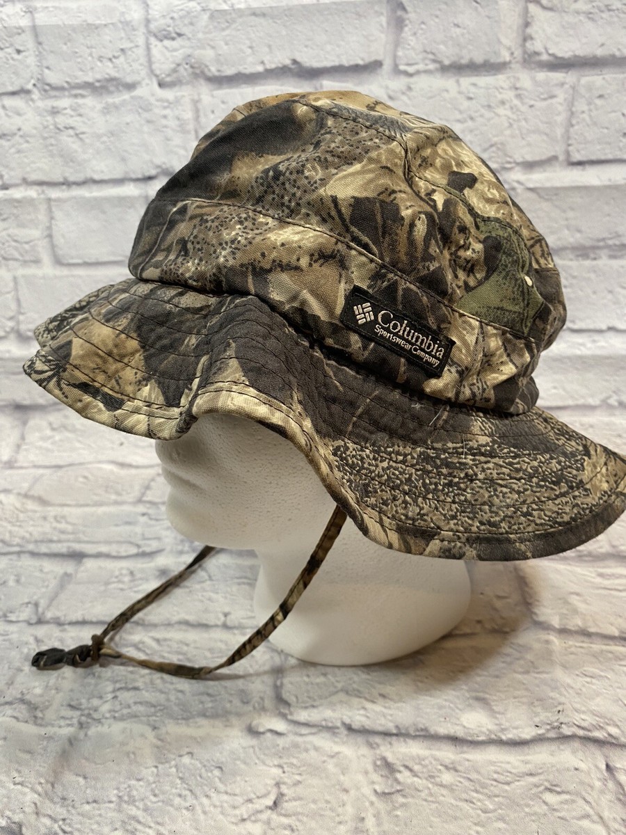 Columbia Camo Bucket Hat Cap Sz Large Sun Shade Hat