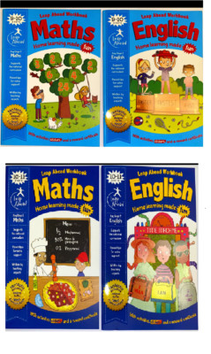MATHS & ENGLISH 11 + practice Books ACTIVITY LEARNING LEAP AHEAD WORK BOOK KS2