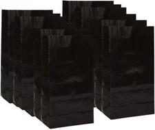 Black Paper Party Favor Bags, 12ct,Favors & Party Bag Fillers
