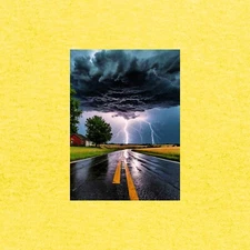 Very Cool Modern Postcard - Lightning Storm Postcard - Scenic Postcards
