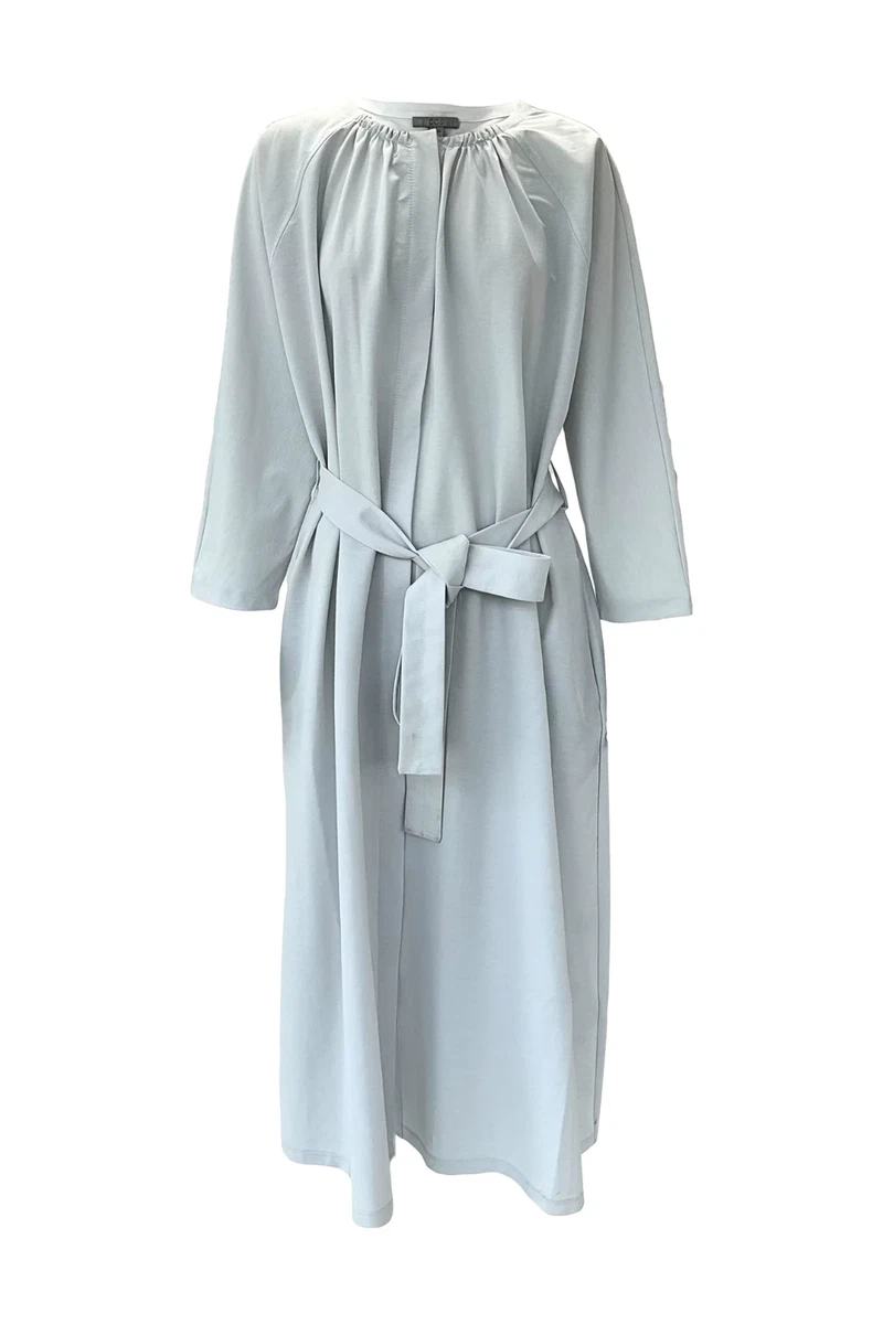 cos blue long dress Caye Cotton Blend Dress – La Garçonne