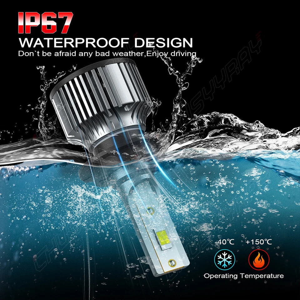 Lâmpadas de neblina para faróis de LED Hyundai Sonata 1999-2001 H7 H7 H3 feixe alto/baixo 6000K - Imagem 2 de 4