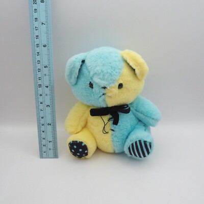 Kumax xxx 13cm D1203B Yell Bear Blue Yellow Plush 6