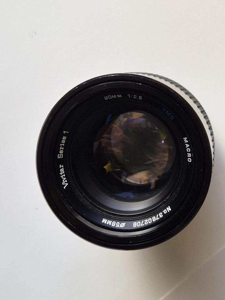 Vivitar Series 1 90mm f/2.5 Macro Lens + 1:1 Extender (Canon FD Mount) Exc cond - Image 2 of 4