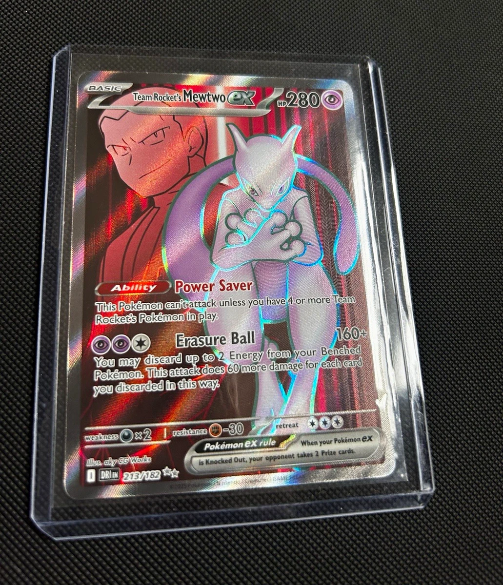 [海外]ロケット団の栄光Destined Rivalsミュウツー 缶ケース 25+ Team Rocket's Mewtwo Ex 213/182 Sv10: Destined Rivals for sale
