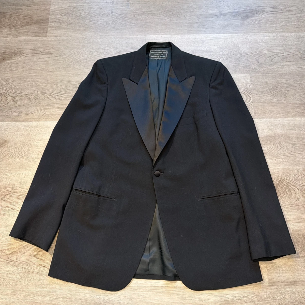 Saks fifth avenue ブラック テーラードジャケット Lサイズ Saks Fifth Avenue Black Suits & Blazers for Men for sale | eBay