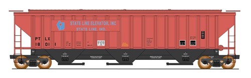 Elevador InterMountain escala HO 453103-05 State Line 4750 coche tolva de 3 bahías 18014 | Zustand: New