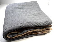 Pottery Barn Teen Camden Reversible Quilt Full/ Queen Steel Gray Tan