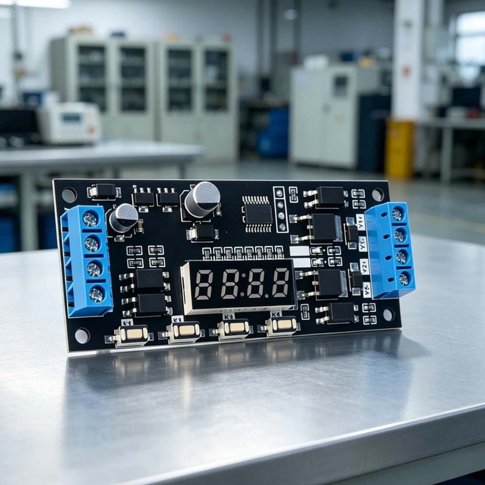 Dual Channel Controller Dual Channel Delay Timer Module for Motor Water Pump and Light Control ...