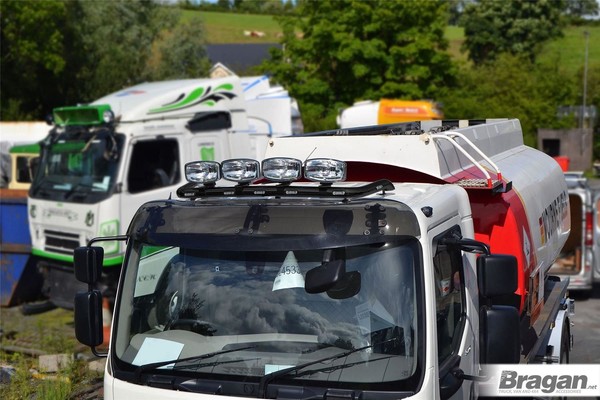 Dach Lichtleiste Schwarz +Klemmen+ Spot Lampe +Led FüR DAF LF Pre 2014 Edelstahl-image