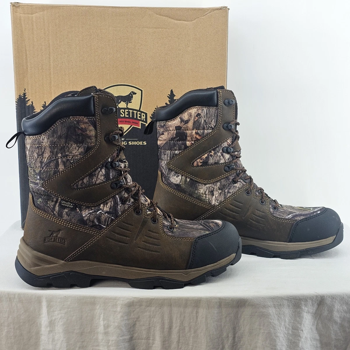 Red Wing Irish Setter Deer Tracker Boots Mens 13 Scent Ban Camo Waterproof Hunt 481SZ.jpg main image 4