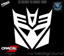 Transformers Decepticon Decal Sticker Vinyl Car Truck Window Wall Decor