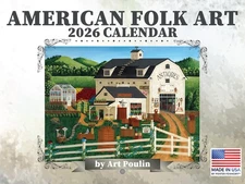 American Folk Art Calendar 2026 by Art Poulin