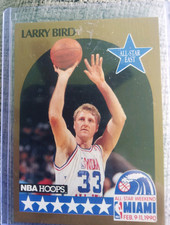 NBA Hoops 1990-91 Larry Bird #2 All-Star Game Boston Celtics NBA TM M Only