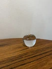 Tiffany & Co. Vintage Crystal Apple Paperweight Clear Glass Figurine No Damage