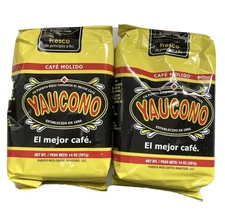 YAUCONO - GROUND COFFEE/ CAFE MOLIDO - 14OZ/397g - (2 PACK) BRAND NEW SEALED!