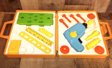 Vintage Fisher Price Tool Kit 924 Drill 1977 Allmost Complete Tested Read