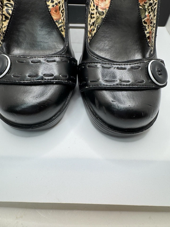 Винтажный Y2K Madden девочка черный высоких каблуках ремень носок обуви из искусственной кожи коренастый карьера s8 - Изображение 4 из 4