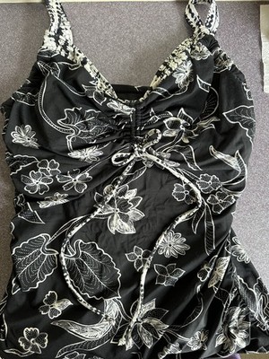 Swim Suit Top Size 16 W Beach House Style Hw33103 Talle Black Underwire