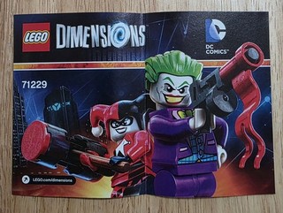 LEGO Dimensions Instruction Booklet DC Comics 71229 The Joker