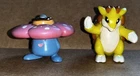 VINTAGE BURGER KING KIDS MEAL TOY 1999 Pokemon VILEPLUME & Sandslash Keychain