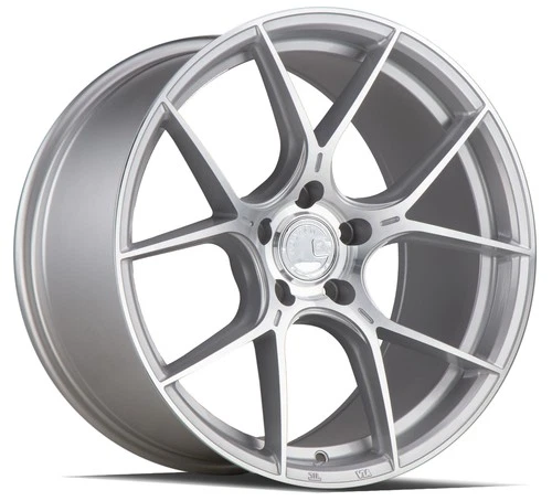 One 19x8.5 Aodhan AH11 5x112 35 Silver Machined Wheel Rim 73.1