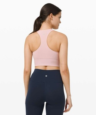 Lululemon Ebb to Train Bra In Porcelain Pink Size 6