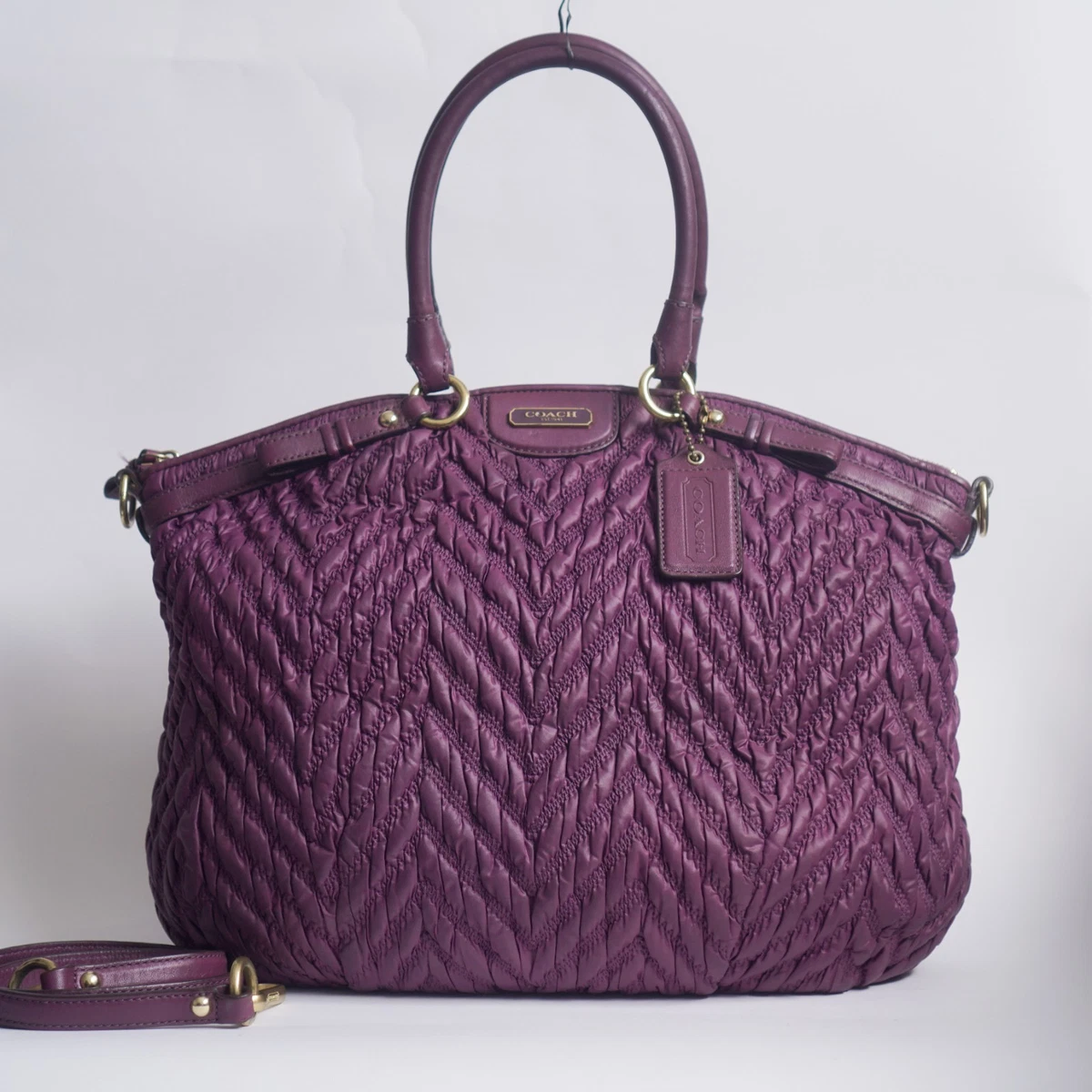 バッグ COACH Purple Quilted 2Way Shoulder Bag Coach Purple Quilted Bags & Handbags for Women for sale | eBay
