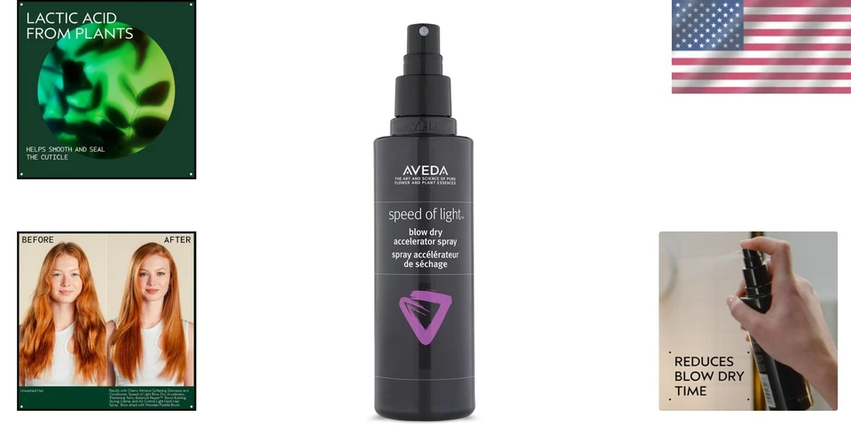 Spray de secado por soplado Speed of Light | Protector térmico | 6,7 fl oz Foto 2 de 4