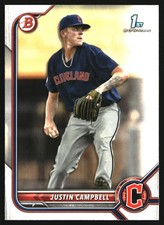 2022 Bowman Draft #BD-113 Justin Campbell
