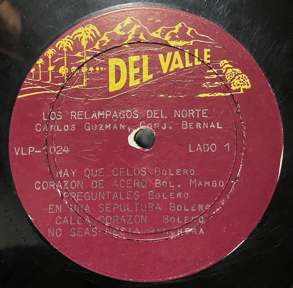Los Relampagos Del Norte , Carlos Guzman , Conjunto Bernal LP MEGA RARE! Tejano - Image 3 of 4