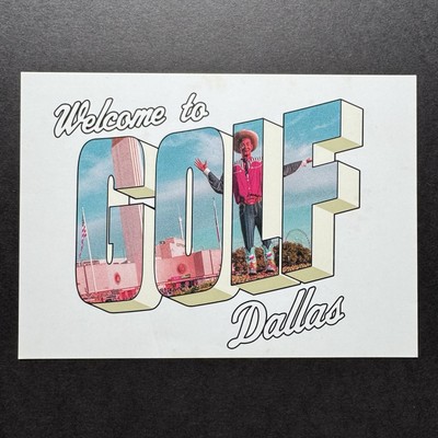 Tyler the Creator Welcome to Dallas, Texas GOLF WANG Post Card