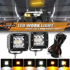 AUXBEAM 3" INCH LED Cube Pods 6Modes Strobe Flash Light For Can-Am Maverick X3