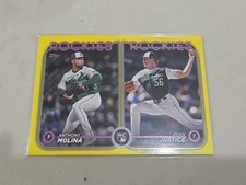 2024 TOPPS UPDATE - ANTHONY MOLINA/EVAN JUSTICE - YELLOW - US270 - SP - ROOKIE