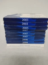 2003(2),2005,2007(3),2008(2),2009 50 State Quarters (9) US Mint Proof Set Clad