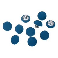 10 StüCk StoffknöPfe,10Mm,Metall,Zum NäHen,Basteln,Seeblau