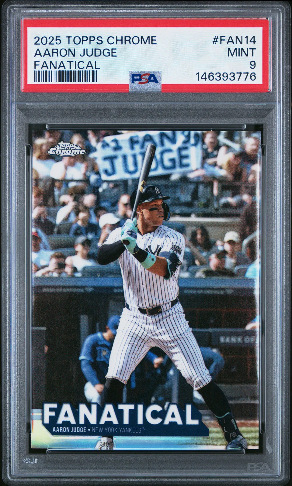 2025 Topps Chrome Fanatical Aaron Judge #FAN14 PSA 9