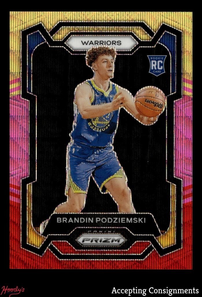 2023-24 Panini Prizm Prizms Multi Wave #147 Brandin Podziemski RC Rookie 51/88