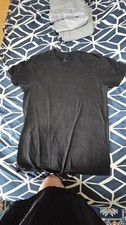 GEORGE brand Men's Size Medium T-shirt Black Cotton Polyester Blend Fabric
