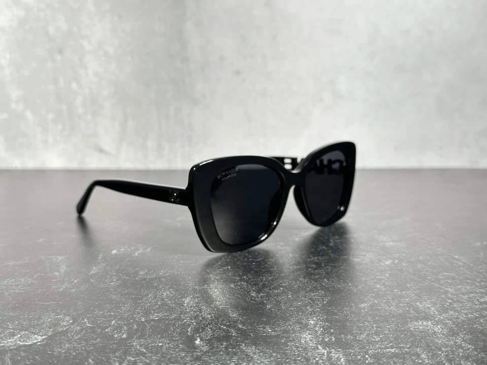 CHANEL 5422 SUNGLASSES BLACK c.501/T8 SQUARE w/GRAY LENS 5422B! SHIPS TODAY! - Image 3 of 4