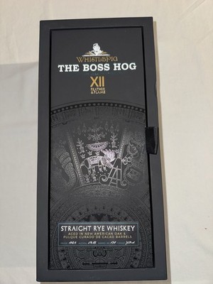 WHISTLE PIG BOSS HOG XII 12 Feather Flame Whiskey BOX **No Bottle W/pour Spout