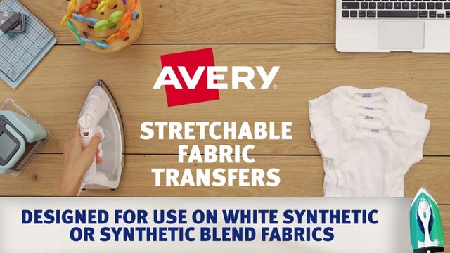 avery stretchable fabric transfers