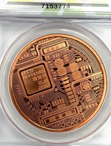 2012 Crypto Physical Bit Coin MJB Monetary Metals Authenticated By ANACS MS-68 - Picture 5 of 5