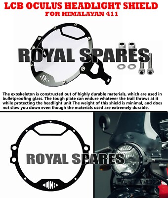 ''LCB OCULUS HEADLIGHT SHIELD'' FIT FOR ROYAL ENFIELD HIMALAYAN 411