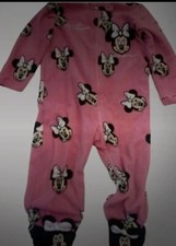 Disney Minnie Mouse Baby Sleepsuit With Feet 12–18 Months Pink Pyjamas
