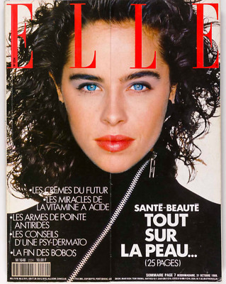 Patty Sylvia YASMIN LE BON Willy Van Rooy ELLE magazine October 1988 vtg TWEED