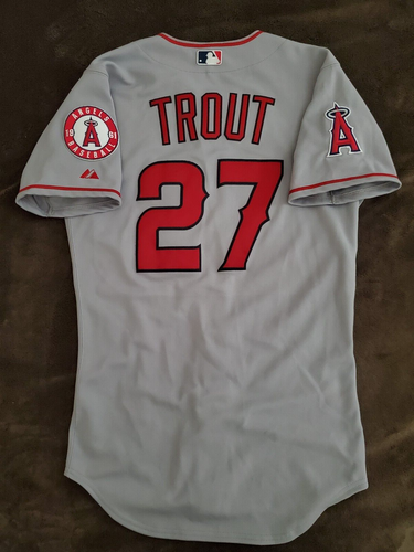 Majestic 2012-2015 Mike Trout Los Angeles Anaheim Angels MLB Jersey ~ Size 40 - Picture 2 of 14