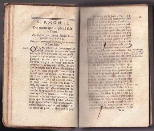 SERMONS des MISSIONS sur la Morale Chrétienne du Père*** Chez Hérissant 1738 T.2 - Picture 5 of 12